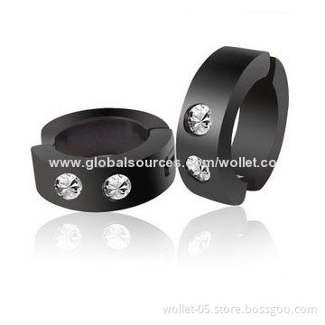 Fashionable IPB Plated 316L Stainless Steel Hoop Earrings, Best Jewelry of Individuality Symbols